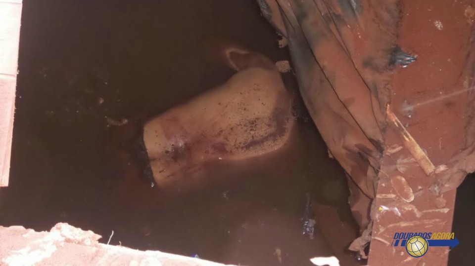Imagens mostram que homem encontrado morto foi jogado em cisterna