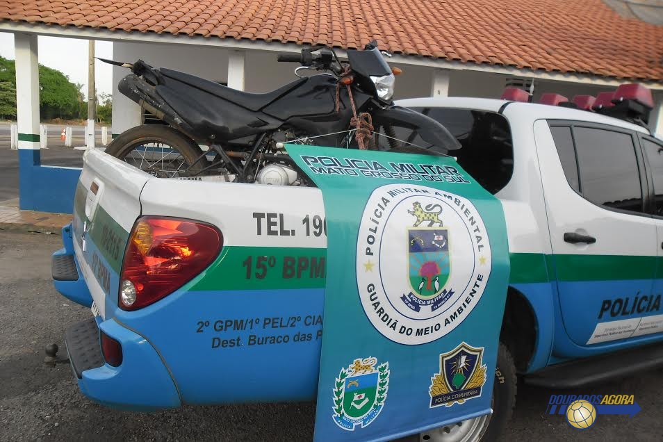Motocicleta roubada na capital é encontrada em assentamento