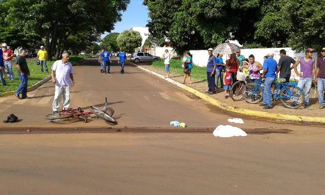 Ciclista idosa morre arrastada por carreta em Caarapó