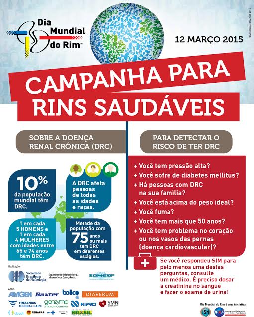 Dia Mundial do Rim tem campanha de prevenção na capital