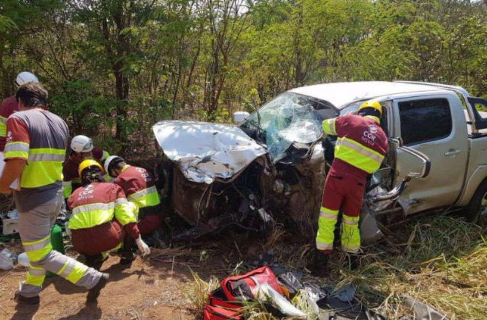 Equipes da concessionária atenderam acidente que ocorreu nesta manhã na BR-163 (Foto: PC de Souza/Edição MS)