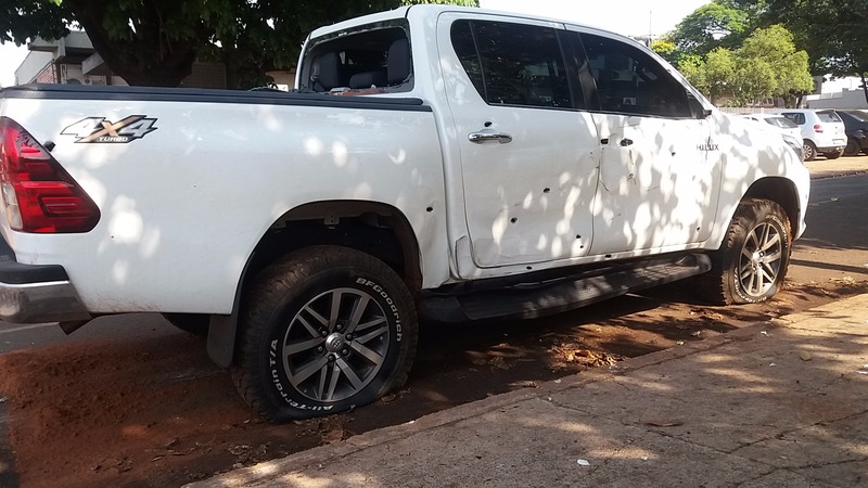 PM recuperou caminhonete tomada em assalto depois de atirarfoto -Cido Costa/DouradosAgora