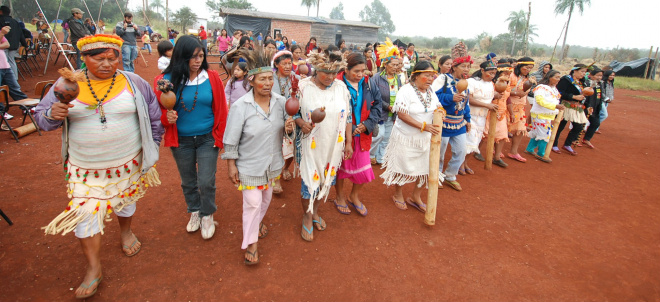Cerca de 300 indígenas participam da grande reunião (Foto: Ademir Almeida)