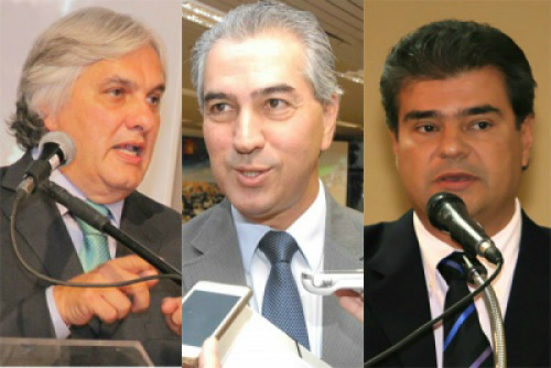 Candidatos ao governo Delcídio, Azambuja e NelsinhoFoto: Divulgação