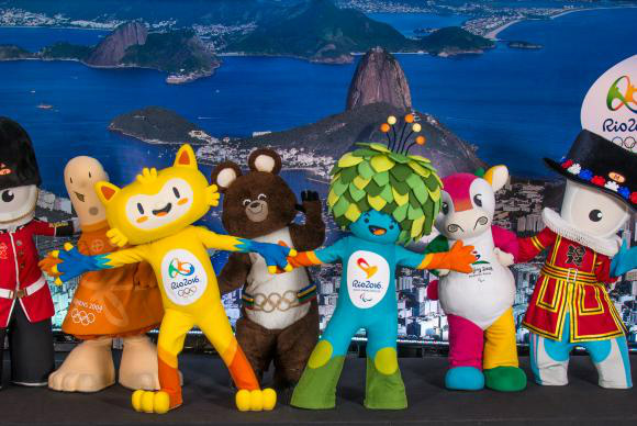 Mascotes dos Jogos OlímpicosDivulgação Rio 2016 - ALEXFERRO.COM.BR