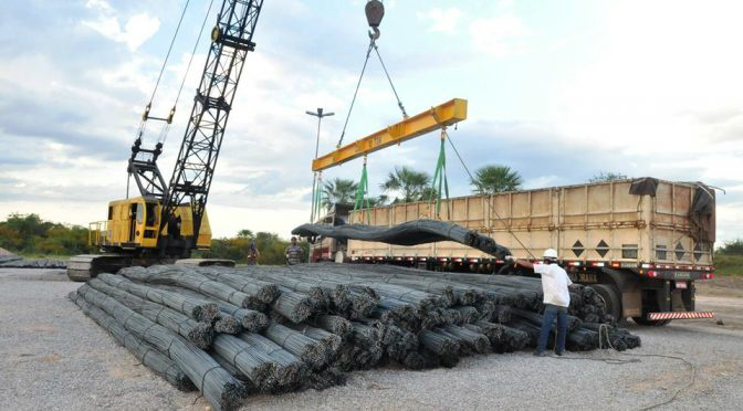 Terminal de Murtinho integra transporte de 4,5 mil toneladas de aço
