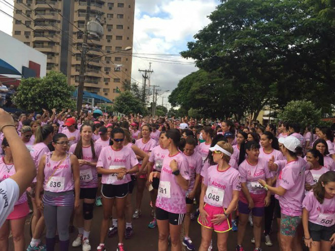 Recentemente Dourados promoveu corrida durante Outubro Rosa, campanha contra o câncer de mamaFoto: Divulgação