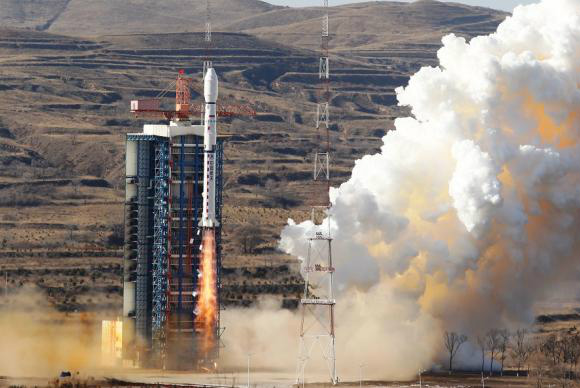 O satélite Cbers-4 foi lançado ontem base de Taiyuan, a 700 quilômetros da capital chinesa.MCTI/divulgação