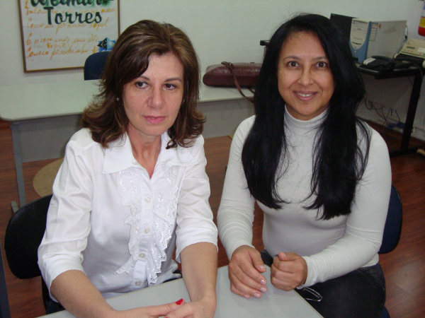 Cristina Bertotto, da Assoamas, e Shirley Vilhalva, que está divulgando a recomendação. Foto: Hedio Fazan