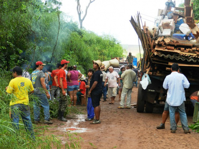 A área de ocupação fica na usina sucroenergética Agrisul Agrícola unidade de MS, no distrito de Quebra Coco, em Sidrolândia.Foto: DIvulgação