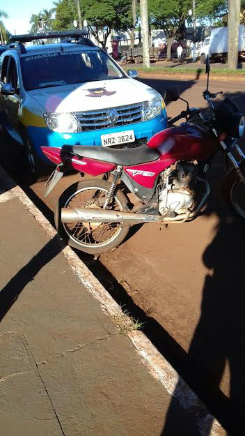 Moto furtada no Colibri é recuperada pela Guarda Municipal