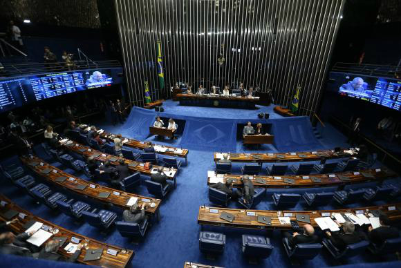 Os senadores decidem hoje, por meio de votação nominal e com uso do painel eletrônico, se Dilma Rousseff mantém o mandato como presidente do país Marcelo Camargo/Agência Brasil