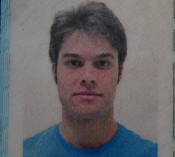 Jonas Felipe Rossato, de Santa Catarina, está desaparecido em Dourados (Foto: Divulgação)
