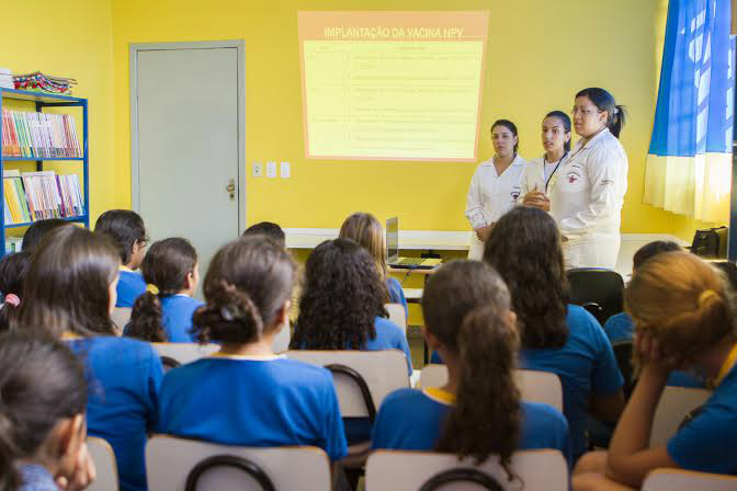 Curso conscientiza pré-adolescentes sobre importância da campanha do Ministério da Saúde. Foto: Decom