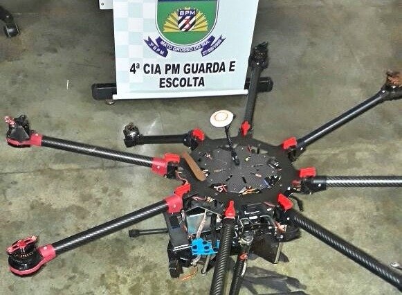 Drone abatido domingo passado na PED