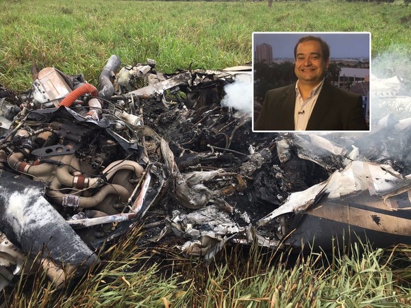 Empresário Luís Fernando, de Araçatuba, morreu em queda de avião em Coxim (MS) (Foto: Reprodução/TV TEM)