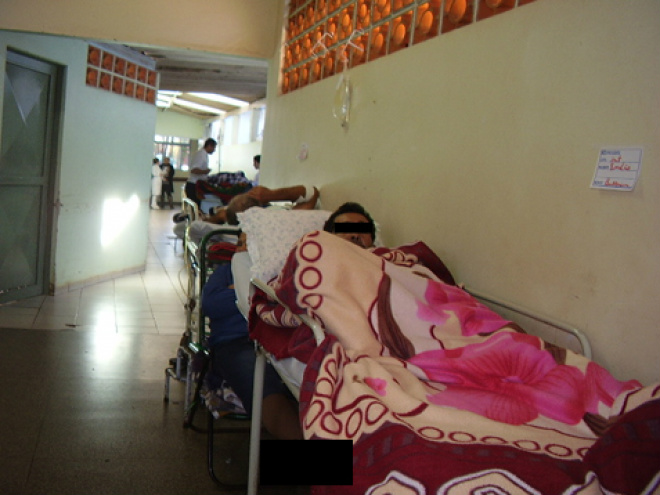 Hospital da Vida está superlotado e já não há mais vagas nem nos corredores (foto: Divulgação)