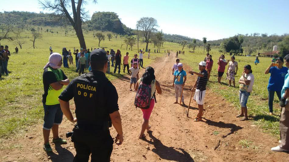Clima é tenso em áreas ocupadas por indígenas em Antônio JoãoFoto: DOF