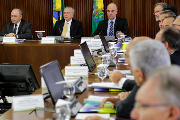 Presidente Michel Temer coordena reunião para discutir medidas emergenciais na área de segurança públicaMarcos Corrêa/PR