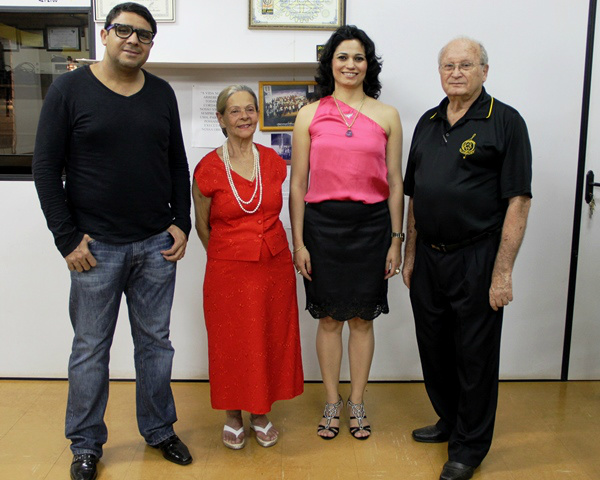 Pró-Reitores Edmilson Souza (PROEC) e Adriana Rochas (PRODHS) junto com Adilvo Mazzini e Zazi Brum