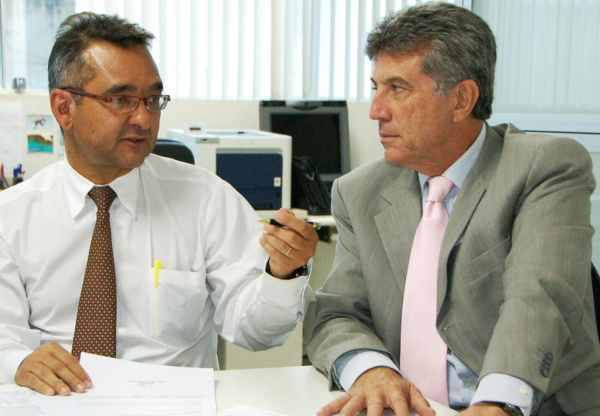Murilo com Marcelo Dourado; prefeito voltou a se reunir com o superintendente da Sudeco nesta semana para cobrar liberação de recursos