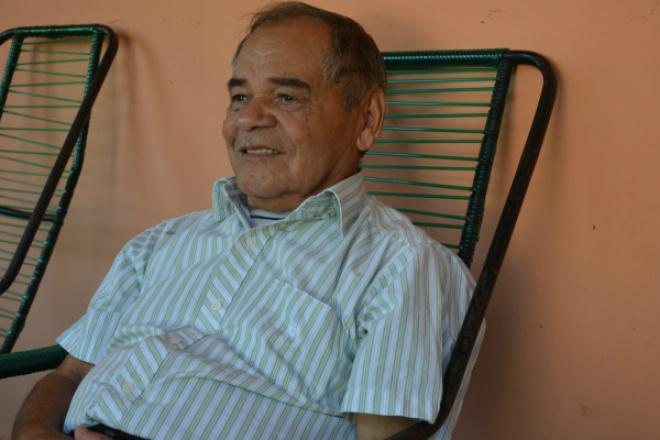 Professor Lourival Felix Barbosa será homenageado pela Câmara de Vereadores de Vicentina. (Foto: Marcos Santos)