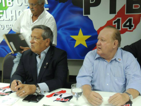 Presidente Ivan Louzada (dir.) acredita que PTB elegerá um deputado estadual. (Foto: Divulgação) 