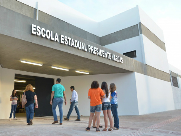 Escola Presidente Vargas recebe os alunos a partir do próximo dia 22 para início das aulas. (Foto: Marcos Ribeiro)