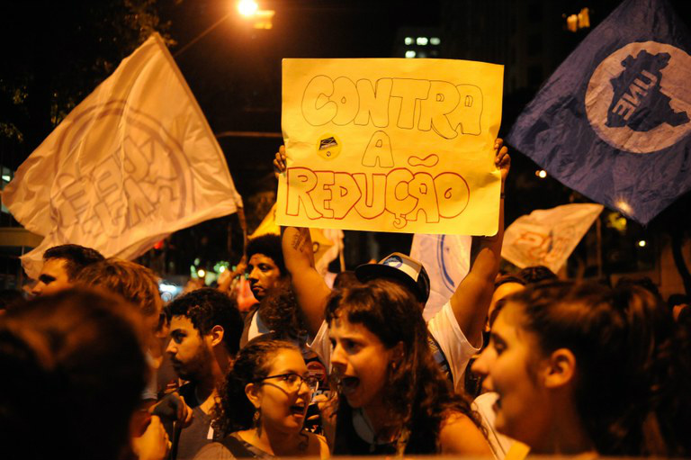 Jovens protestam contra aprovação da PEC 171, na primeira semana de julhoFernando Frazão/ Agência Brasil