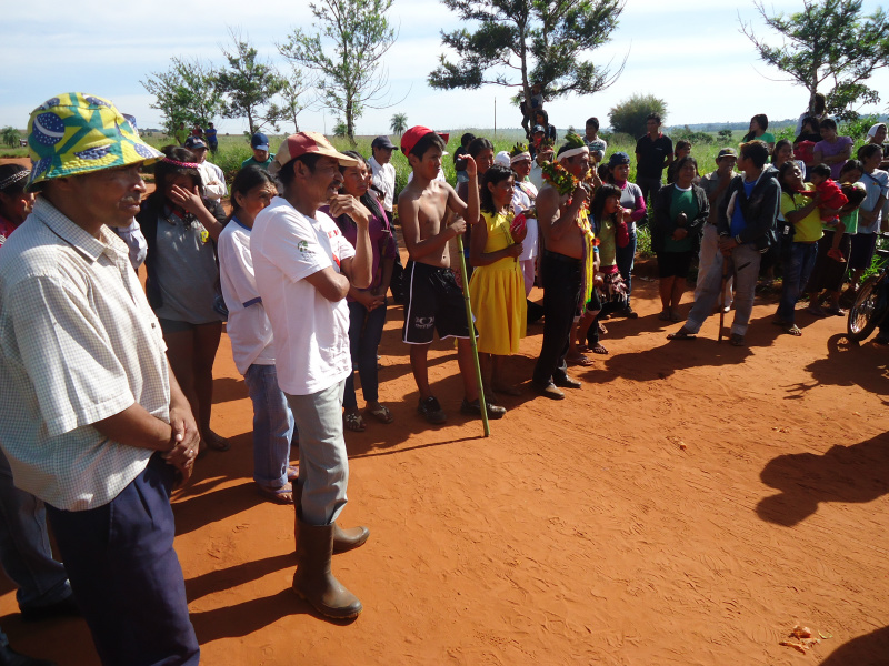 Indígenas da Paraguassu estão inconformados com a morte de membro do grupo. Foto: Dourados Agora