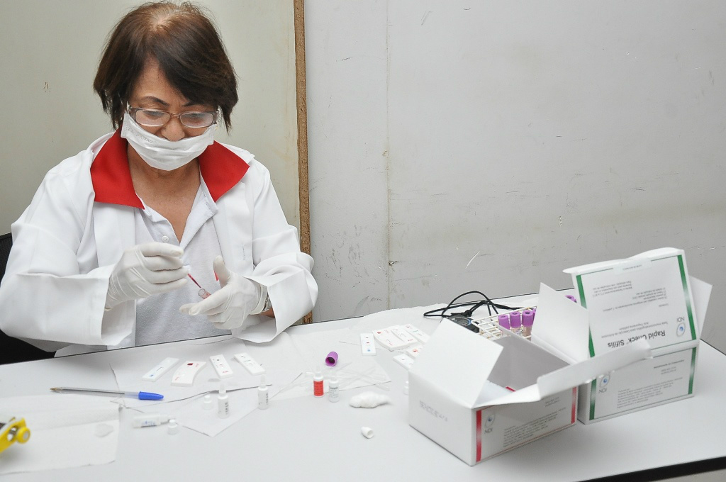  Teste rápido de HIV e sífilis é realizado em gestantes nas unidades básicas de saúde de DouradosCrédito: A. Frota​