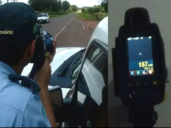 Polícia Militar Rodoviária flagra motorista a 157 km/h na MS 040