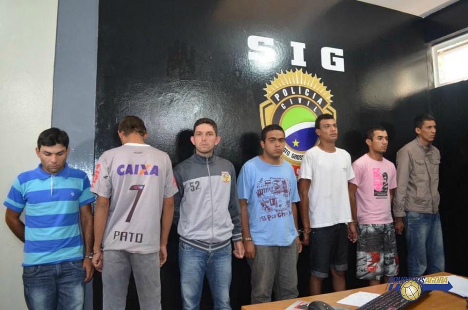 Sete são presos suspeitos de assalto a joalheria em Dourados