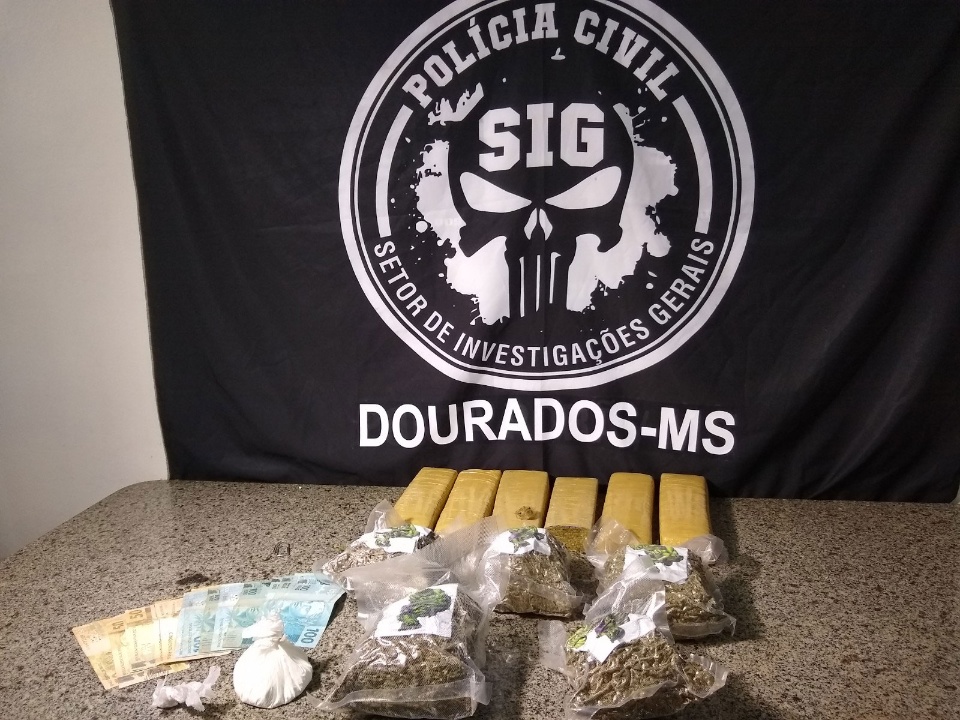 SIG cumpre mandados de prisão e busca contra o tráfico de droga e roubos