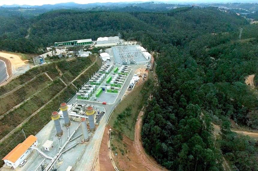 Termelétrica movida a biogás de aterro sanitário, na grande São Paulo: projeto prevê financiamentos e redução de impostos para empresas que gerarem energia a partir de resíduos sólidosTermoverde Caieiras/Divulgação