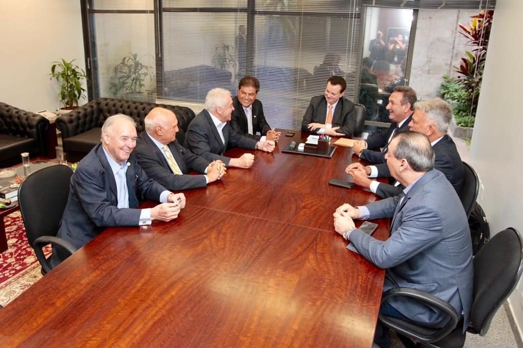 Reunião de Nelsinho com o presidente Kassab, do PSD, e demais integrantes da legendaFoto:  Luís Carlos Campos Sales 