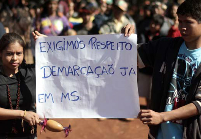 Indígenas cobram demarcação em MSfoto: http://portalctb.org.br/