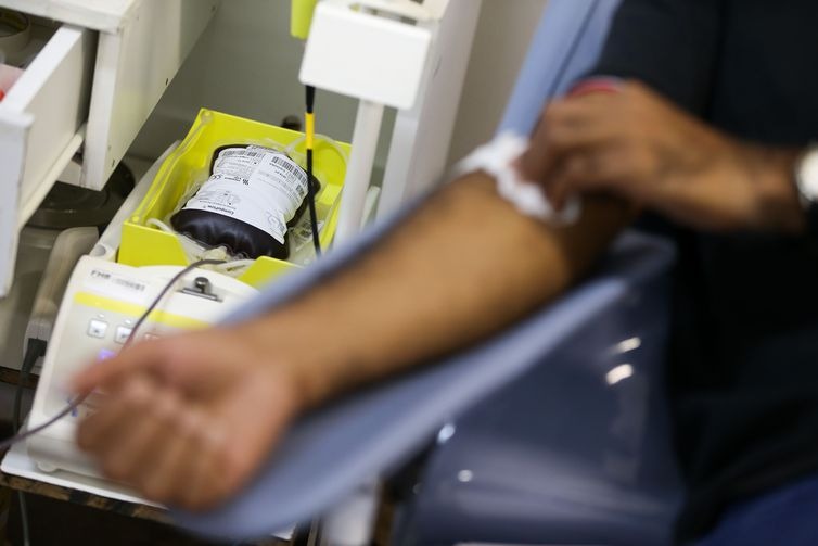 O Ministério da Saúde lança campanha para marcar o Dia Mundial do Doador de Sangue – Marcelo Camargo/Agência Brasil