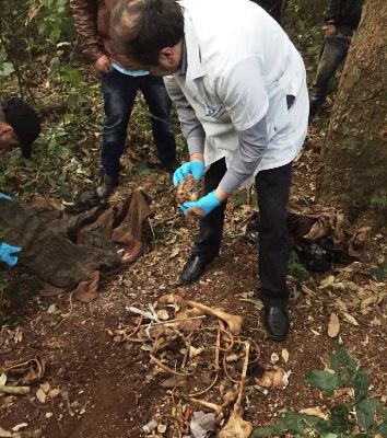 Polícia encontra restos ósseos de acusado de feminicídio