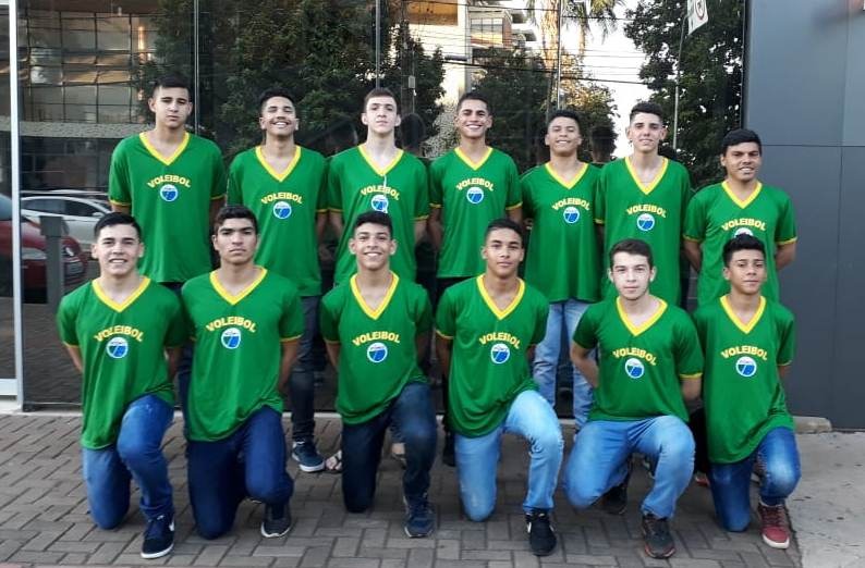 Seleção masculina sub 17 de voleibol de MS disputa brasileiro de Minas
