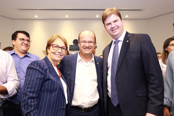 Barbosinha com ministros Tereza Cristina e Gustavo Canuto