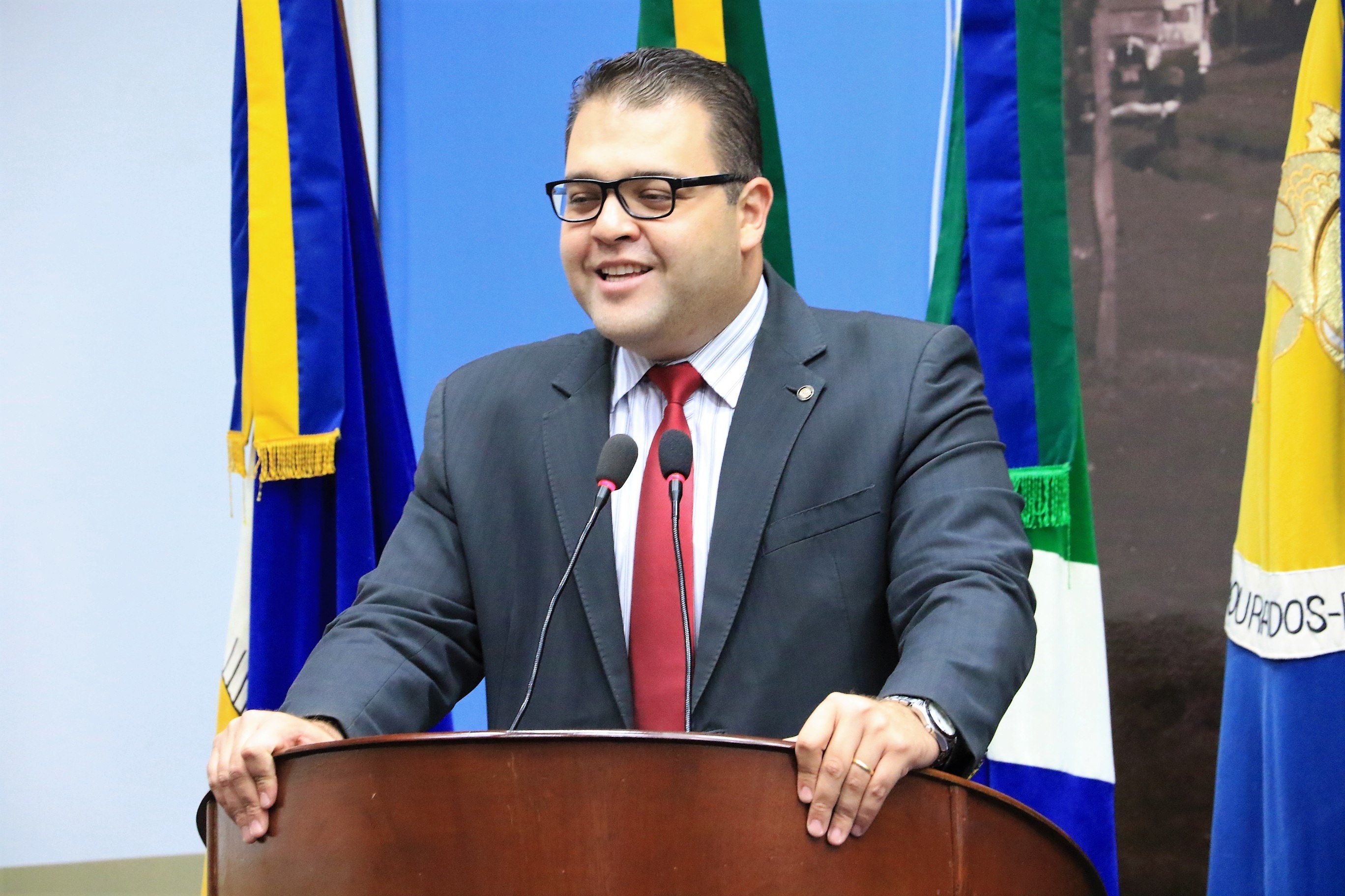 Presidente da Câmara Municipal, vereador Alan Guedes, é o propositor da homenagemFoto: Thiago Morais