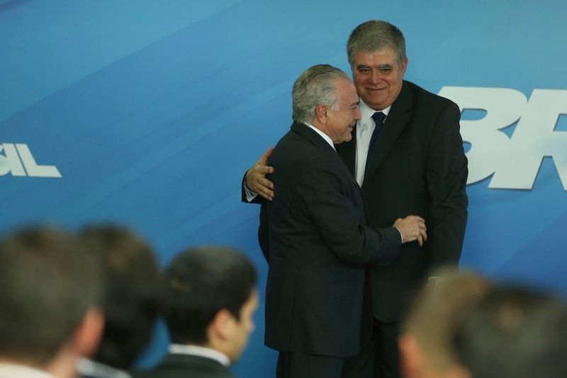 Na posse, Carlos Marun, disse que abre mão da reeleição para ficar no governo até o final.Foto:Valter Campanto/Agência Brasil