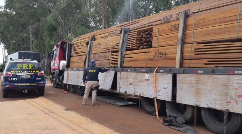 Polícia apreende 33,66 m³ de madeira sem licença ambiental em MS