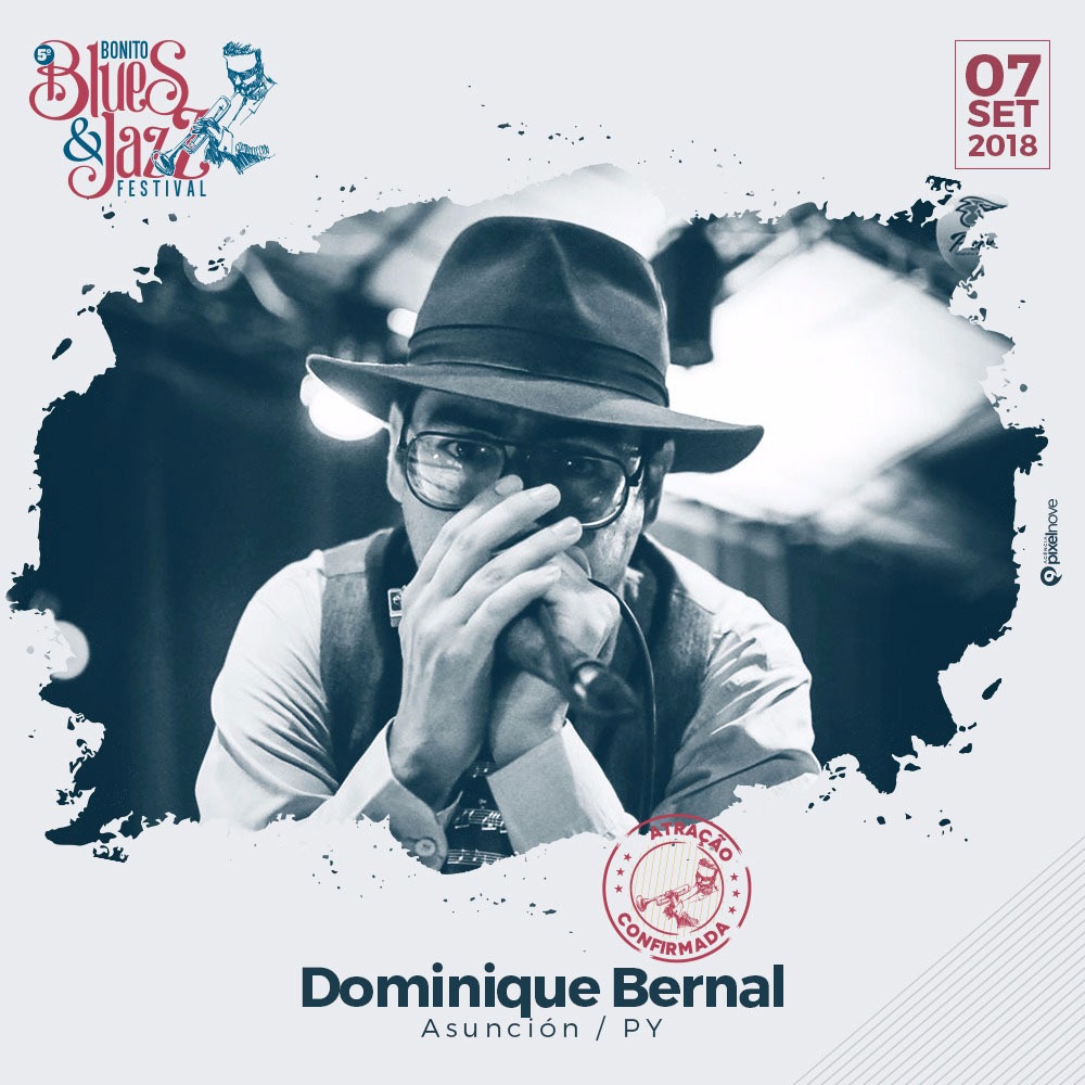 Dominique Bernal, de Assunção (PY), traz seu talento para o Bonito Blues & Jazz Festival