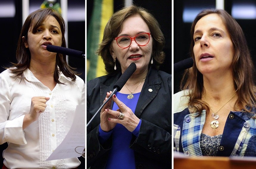Eliziane Gama (PPS-MA), Zenaide Maia (PHS-RN) e Mara Gabrilli (PSDB-SP)Divulgação›