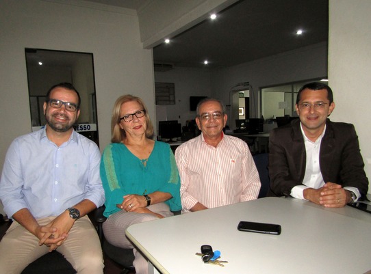 Gunther Dias, Maria Algéria Endres, Delso José de Souza e o vereador Cirilo Ramão