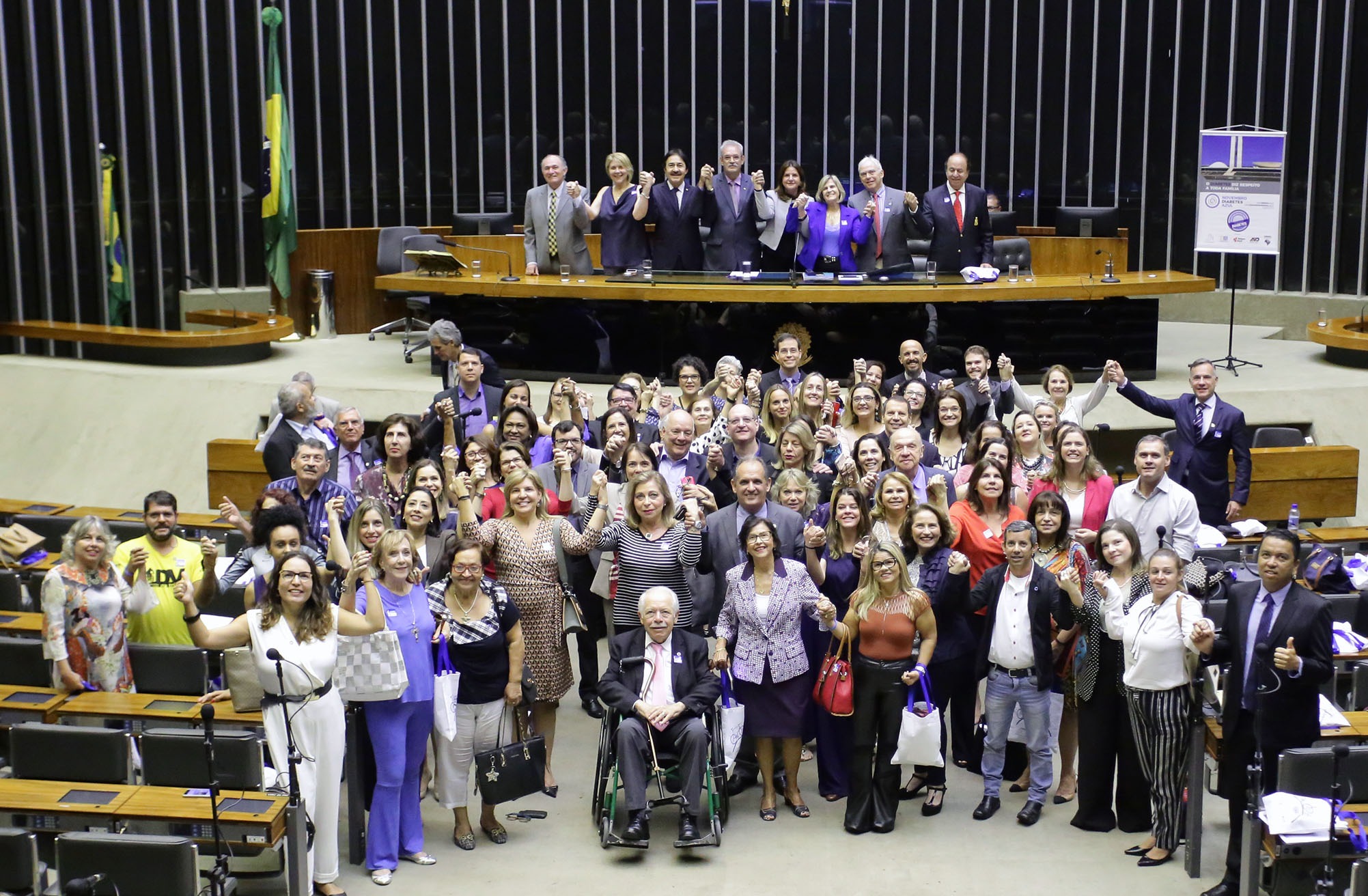 Najara Araujo/Câmara dos Deputados / Homenagem à Campanha de Conscientização do Mês do Diabetes, o Novembro AzulNovembro é o mês de conscientização sobre o diabetes
