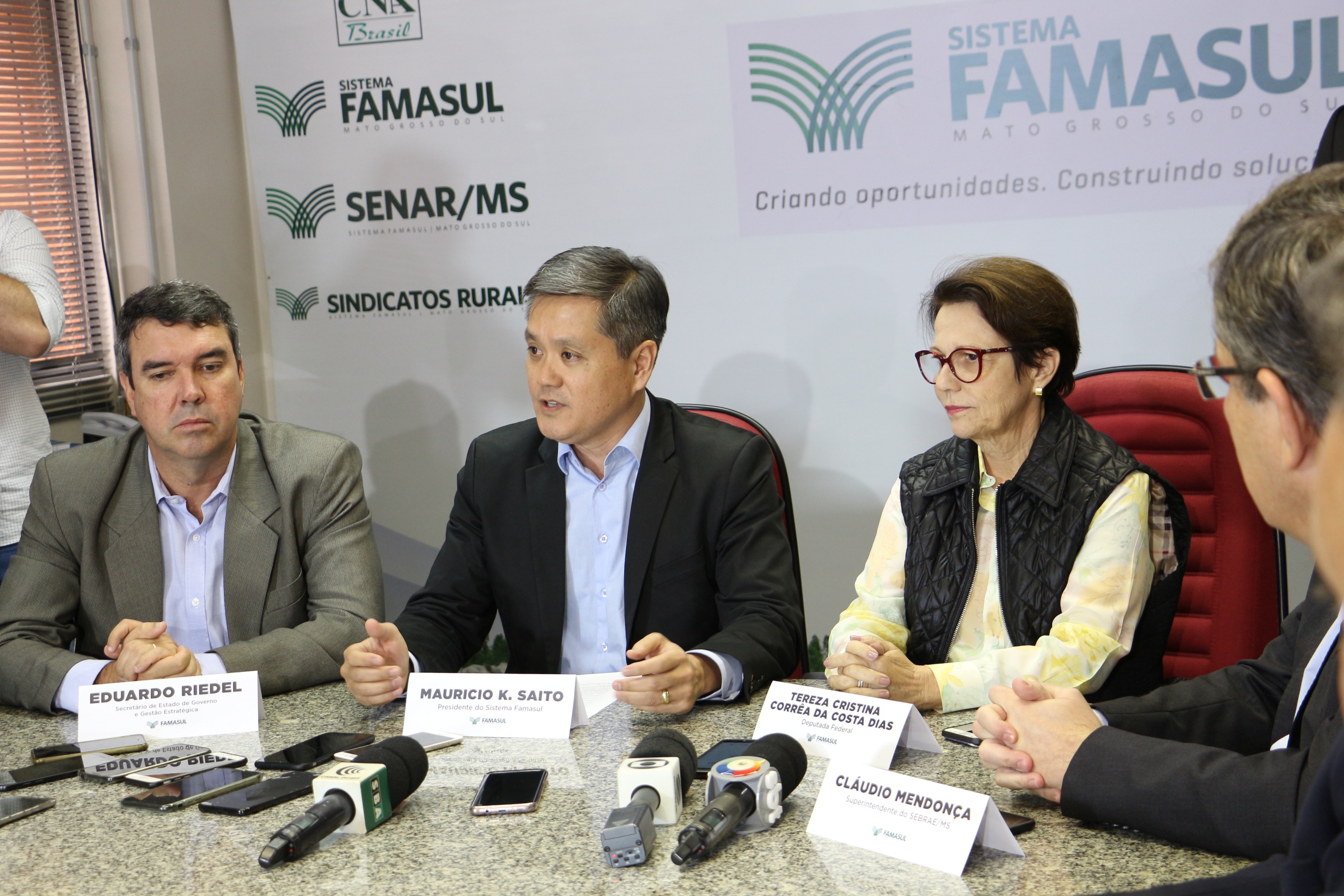 Coletiva de imprensa ocorreu nesta sexta em Campo GrandeFoto: Famasul 