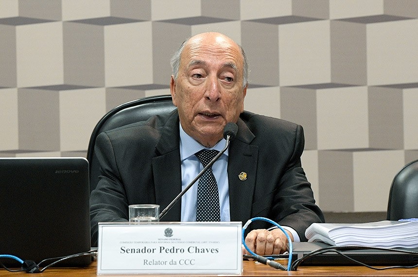 O senador Pedro Chaves (PRB-MS) é o relator da comissão temporária responsável pela análise do novo Código ComercialPedro França/Agência Senado